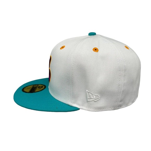 New Era 59Fifty Montreal Expos Teal Lime‎ Hat Men's Sz 7-1/2 - Picture 3 of 7